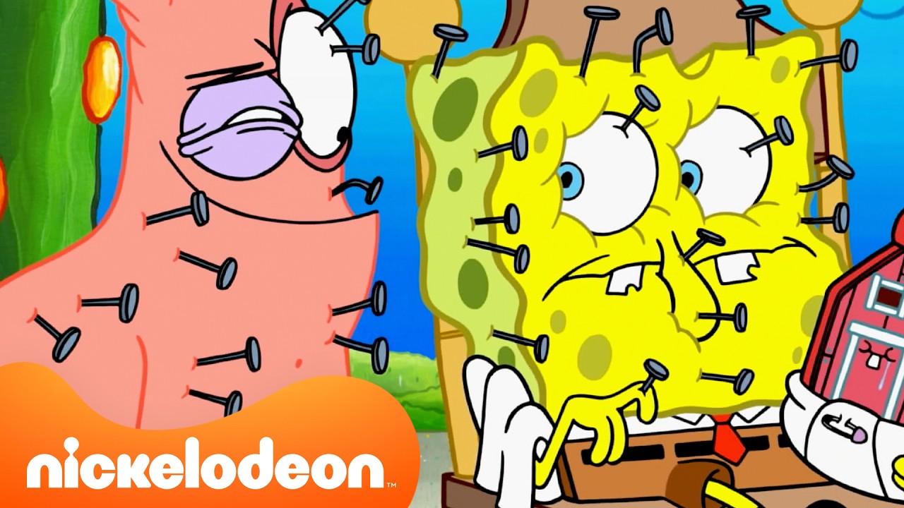 SpongeBob | 1 Jam Renovasi Rumah SpongeBob yang Berantakan! 🍍 | Nickelodeon Bahasa