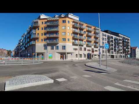 Walking in Huddinge , Stockholm , Sweden , 4K