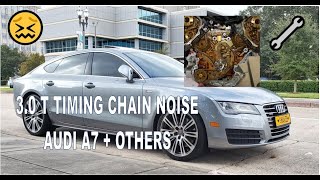 3.0 T AUDI TFSI ENGINE TIMING CHAIN RATTLE (NOISE) COLD Start .... [PART 1] #audi #automotive #a7