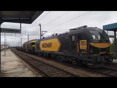 Comboios em Vilar Formoso - 19abr22