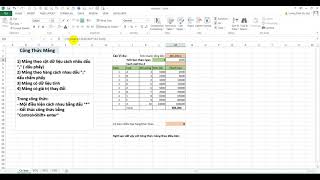 Hướng dẫn sử dụng công thức mảng trong Excel qua ví dụ cụ thể