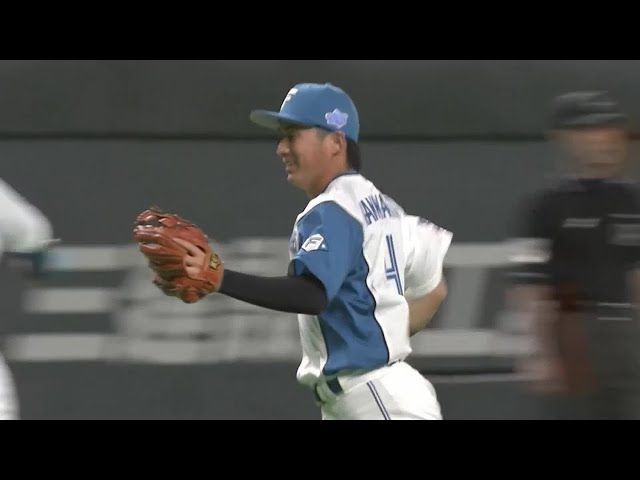 【3回表】ファイターズ・上川畑大悟 華麗な守備でチームを盛り立てる!! 2022年6月10日 北海道日本ハムファイターズ 対 中日ドラゴンズ