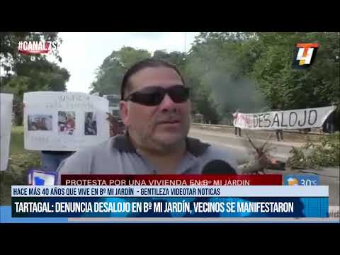 SALTA - Tartagal: Denuncia desalojo en Bº Mi Jardín, vecinos se manifestaron #canal7salta