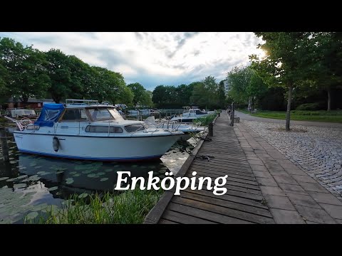 Summer Walk in the City | Enköping,  Sweden |