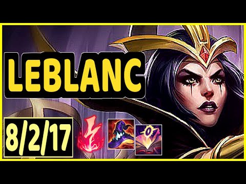 LEBLANC VS GANGPLANK - 8/2/17 KDA MID GAMEPLAY CHALLENGER I
