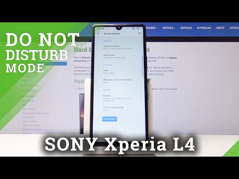 How to Enable Do Not Disturb Mode in SONY Xperia L4 – DND Settings