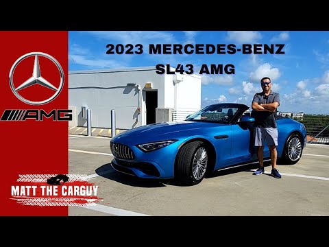 2023 Mercedes Benz SL43 AMG US version review and test drive.
