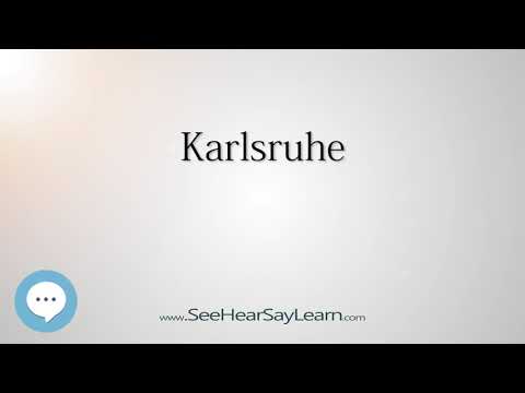 Karlsruhe (How to Pronounce Cities of the World)💬⭐🌍✅