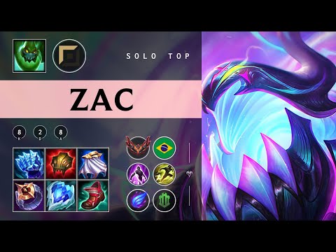 Zac Top vs Irelia - BR Grandmaster Patch 25.22