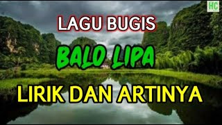 Download lagu BALO LIPA (LAGU BUGIS) || Lirik dan Arti mp3