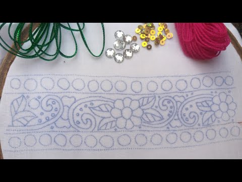 Modren Hand Embroidery Beads Very Easy | 2024 Fancy Embroidery Design