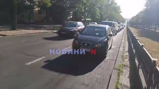 Транспортный коллапс в Николаеве: из-за сломавшихся автомобилей на проспекте огромная пробка
