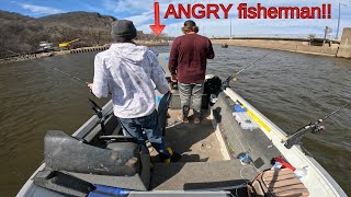 Angry Shore Fisherman Cuts Off Old Guys Fishing Lure  (2025)