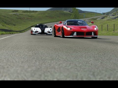 Koenigsegg One:1 vs Ferrari LaFerrari at Highlands
