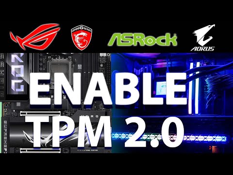 🚨Enable TPM 2.0 on ASUS, GIGABYTE, MSi and more! Enable TPM 2.0 on AMD or Intel! 🚨