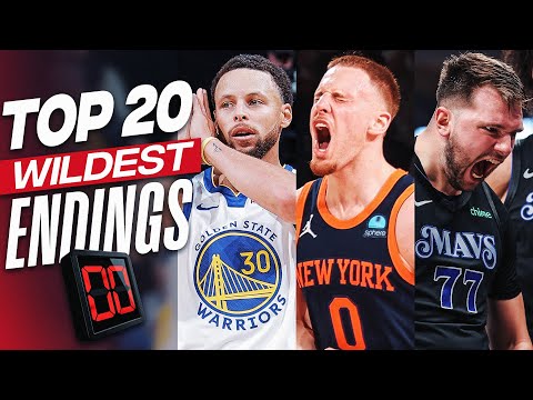 The Top 20 WILDEST Endings of the 2023-24 NBA Season