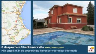 preview picture of video '8 slaapkamers 3 badkamers Villa te Koop in Alberic, Valencia, Spain'
