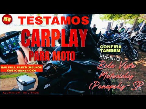 TESTANDO CARPLAY PARA MOTO  NO EVENTO BELA VISTA MOTORCICLES