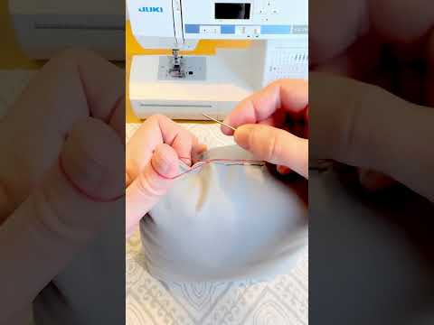 The BEST finishing knot for hand sewing #sewingsecrets #sewinghacks