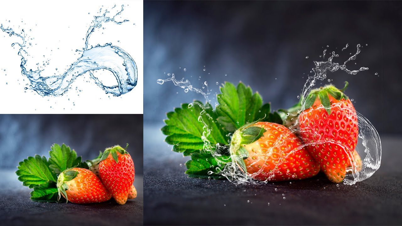 Como CREAR EFECTOS de SALPICADURAS de GOTAS de AGUA con PHOTOSHOP