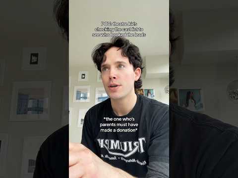 Theatre kids checking the cast list 😳 #pov #theatre #actor #musical #hamilton #broadway