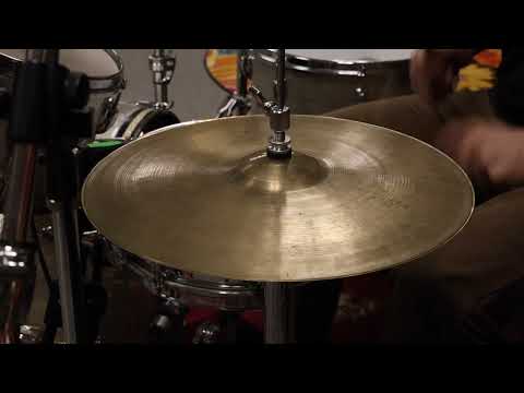 1950s Zildjian A 15" Thin Hi Hat Cymbals 961g 913g