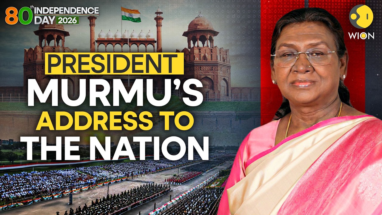 LIVE: President Droupadi Murmu's Address to the Nation on the Eve of the 80th Independence Day