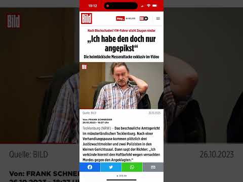 HAFTBEFEHL MESSERATTACKE ÜBERLEBT LIVE