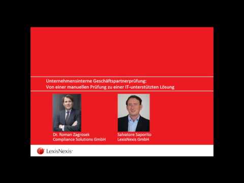 Webinar: Unternehmensinterne Geschäftspartnerprüfung