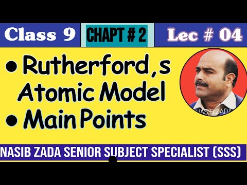 Rutherford,s Atomic Model || Main points of Rutherford,s Atomic Model || Pashto @NASIBZADASSS