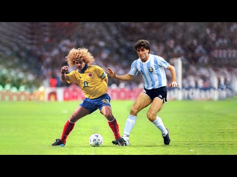 Argentina no puede con la Magia de Valderrama y Ruggeri intenta lesionarlo (1987 Copa América)