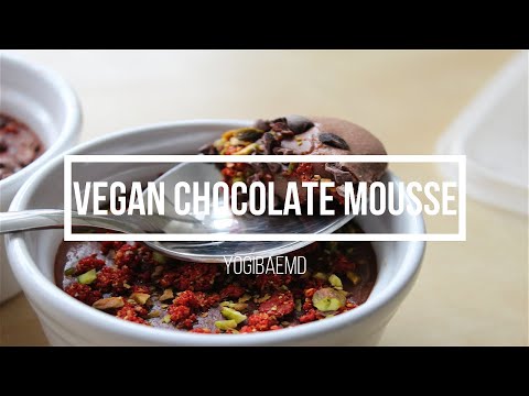 DAIRY-FREE Chocolate Mousse | Vegan Cashew Superfood | Goji Berries, Cacao Nibs, Pistachios