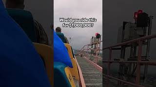 ⚠️WOULD YOU RIDE THIS ROLLER COASTER FOR $1,000,000? ⁉️ #rollercoaster