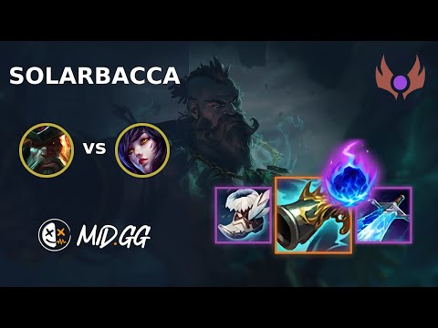 MID.GG: [ solarbacca ] Gangplank MID vs Ahri | EUW MASTER | LOL Season 2024