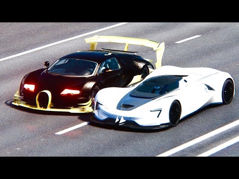 SRT Tomahawk vs Bugatti Veyron GTR Concept - Drag Race