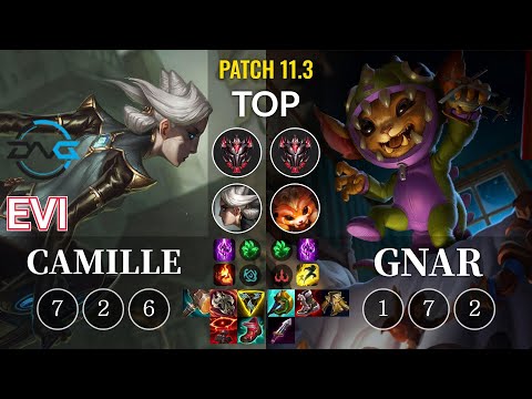 DFM Evi Camille vs Gnar Top - KR Patch 11.3