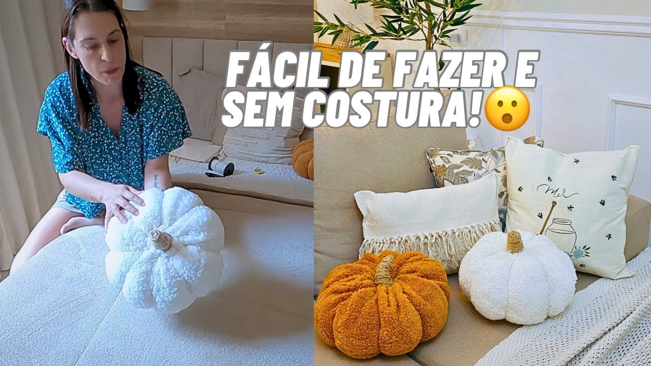 DIY COMO FAZER  ALMOFADAS LINDAS COM CARA DE LOJA PARA DECORAR SUA CASA !