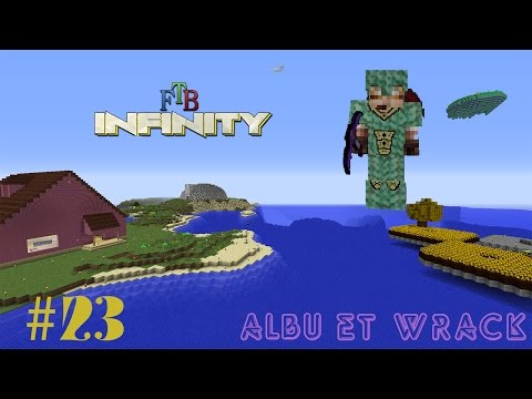 Albu et Wrack dans ftb Infinity S01ep23 - laser drill-