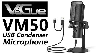 Condenser Mic Sound, USB Convenience!  The VeGue VM50 Microphone