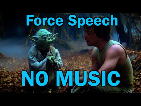 Yoda Explains the Force to Luke Skywalker - From Empire Strikes Back - No Music