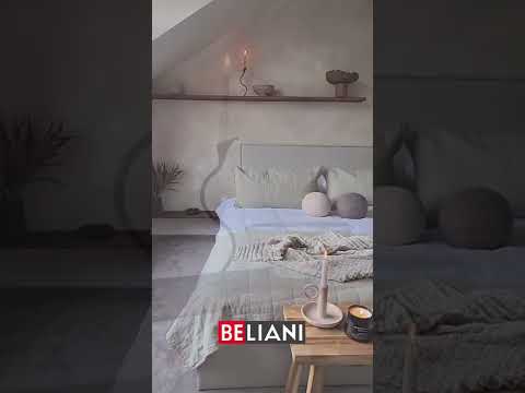 Beliani 200 x 220 cm pilka DELICE video