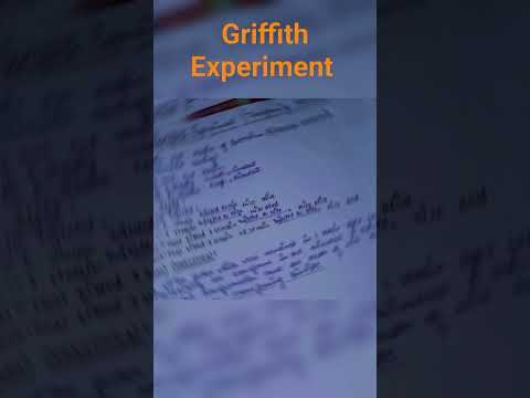 GRIFFITH EXPERIMENT ( transforming principle )