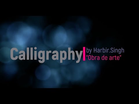 Calligraphy By Harbir Singh | Dhan Pir kahiye | Gurmukhi/Gurbani Words | Obra de arte.
