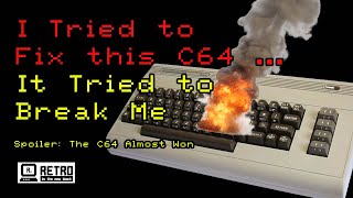 Fixing the brokenest Commodore 64 ever #pcbway #c64 #commodore #retrorepairs