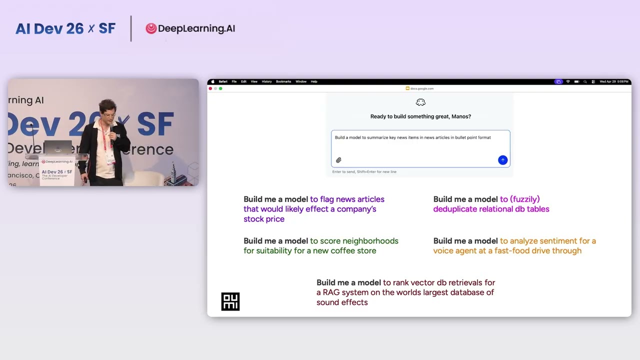 AI Dev 26 x SF | Manos Koukoumidis & Stefan Webb: VibeML: Build your AI model in hours, not months