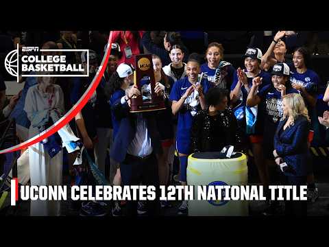UConn Huskies Trophy Presentation 🏆 | ESPN College Basketball