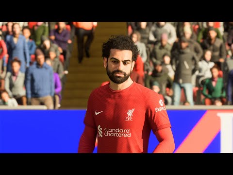 أحرجته أمام روبيرتسون.. شاهد رد فعل محمد صلاح على تقييمه في لعبة "FIFA 23"