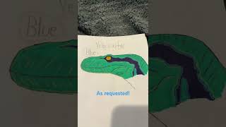 What Dino should I draw next?! Velociraptor Blue! 🦖 #drawing #dinosaur #art