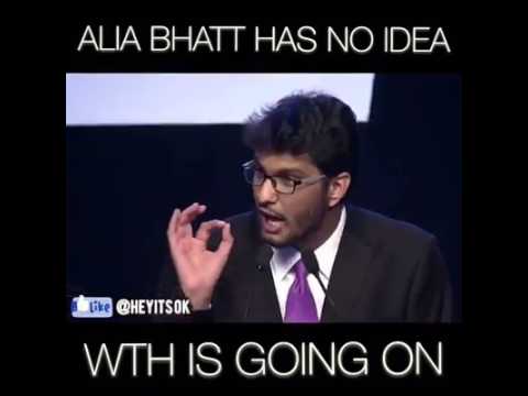 Alia Bhatt has no idea ! #aib