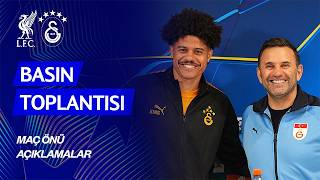 🔴 Teknik direktörümüz Okan Buruk ile Gabriel Sara’nın, Liverpool maçı öncesi basın toplantısı